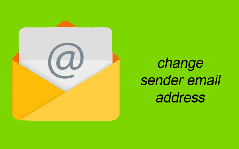 change sender email, change mail sender name