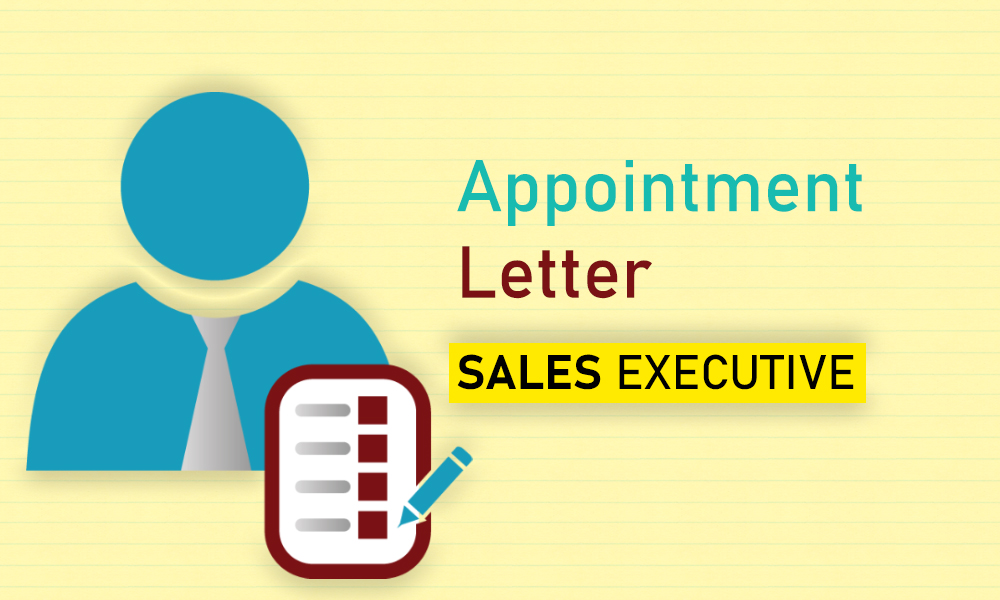 appointment letter for sales executive, marketing executive appointment letter, appointment letter format for marketing