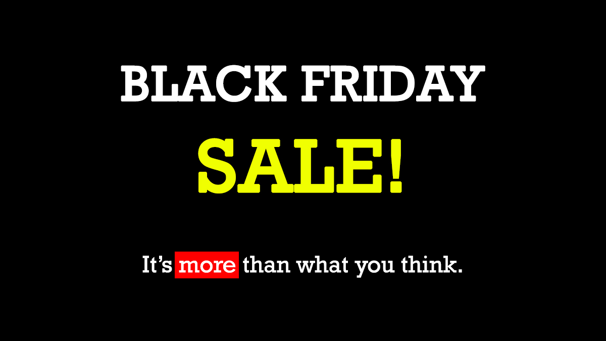 black Friday sale